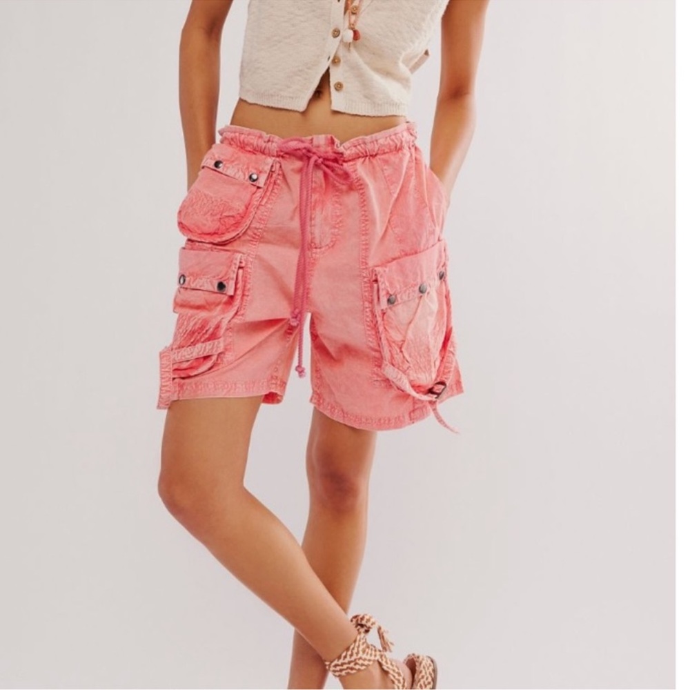 NEW FREE PEOPLE Moon Bay Parachute Shorts Brand New Without Tag - Picture 2 of 8